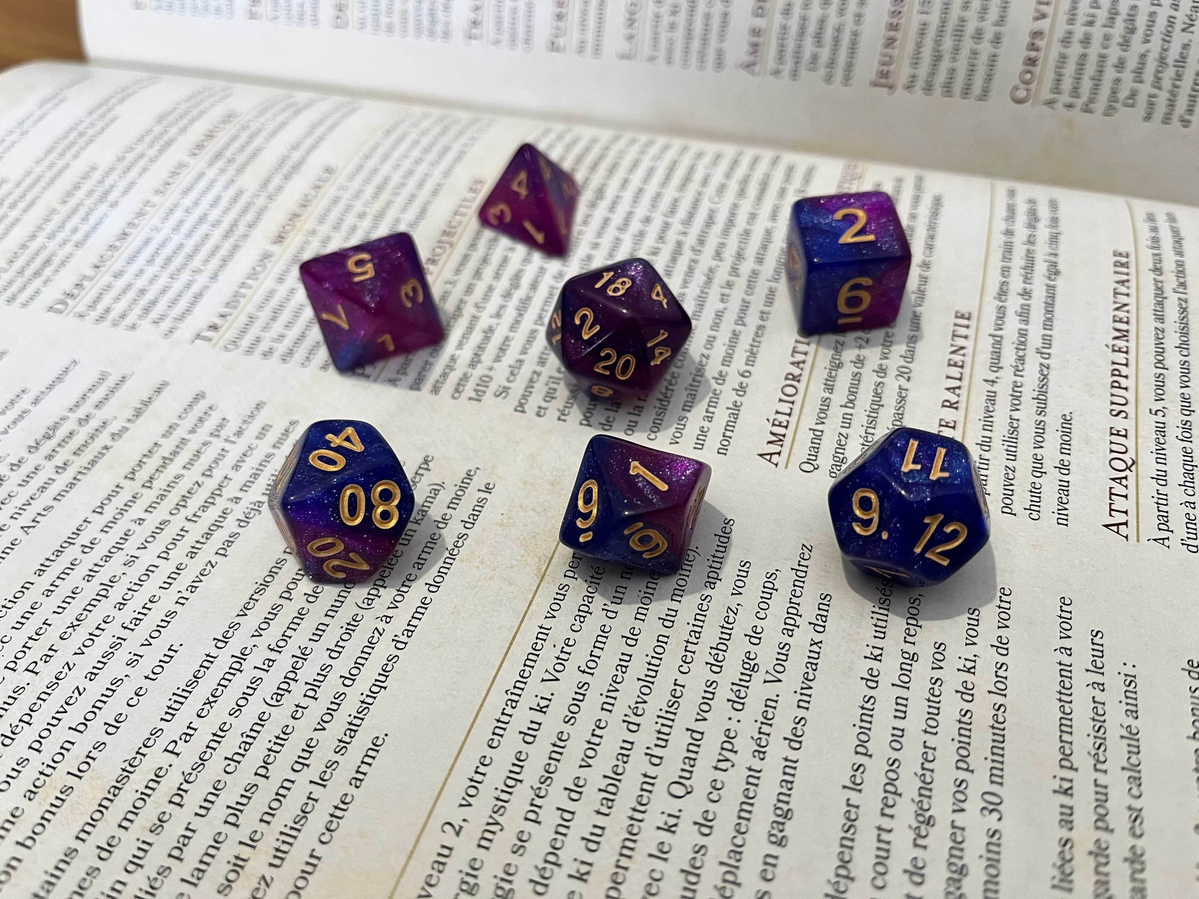 Set de dés Nuit Etoilée