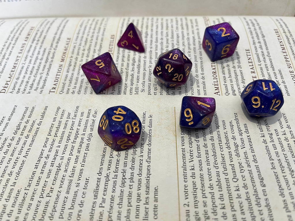 Set de dés Nuit Etoilée