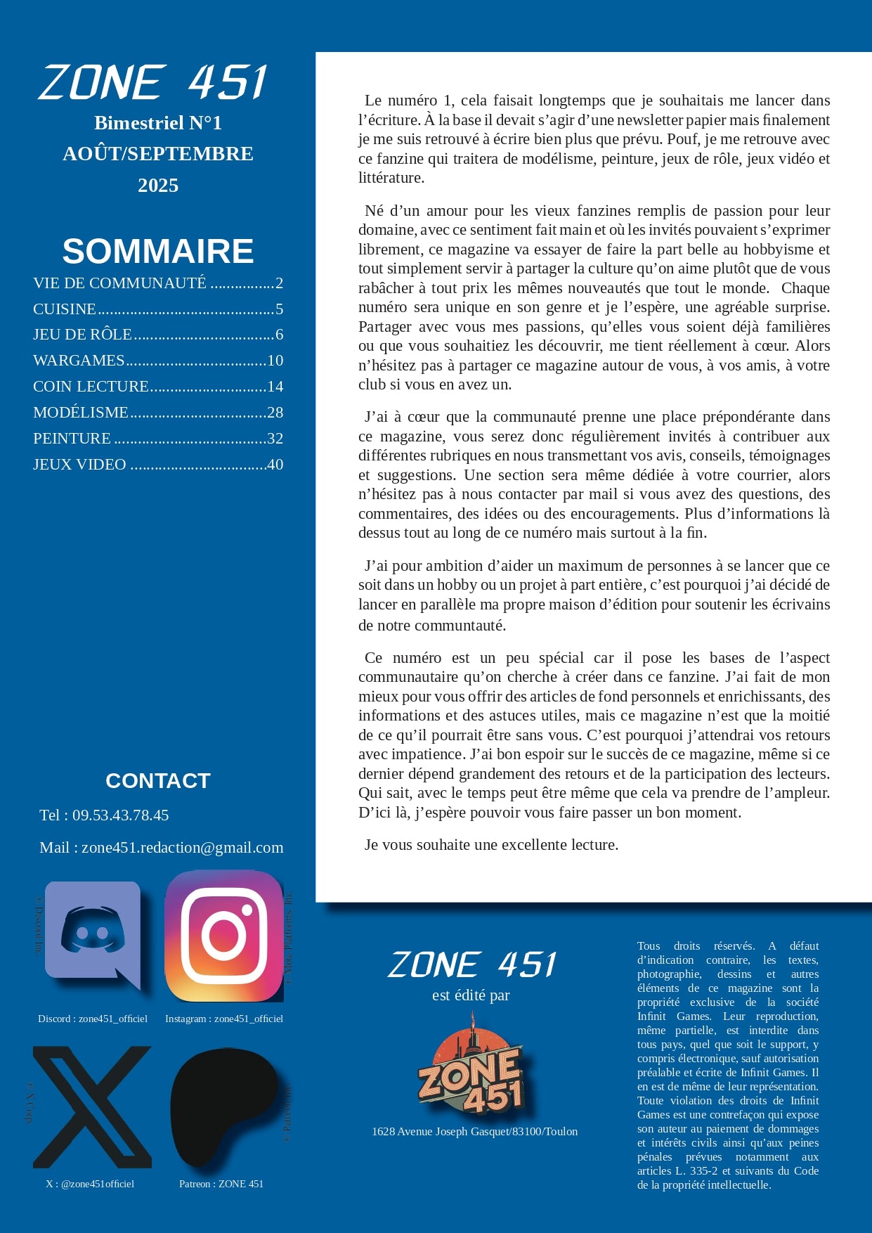 Magazine ZONE 451 #1